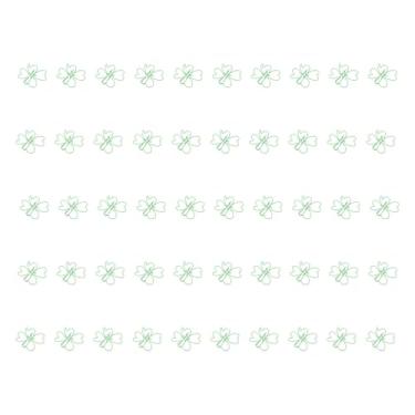 Imagem de Zerodis Clipes de Papel Em Forma de Flor, 50 Peças de Clipes Decorativos Verdes de Marcadores Com Caixa de Armazenamento Transparente para Organização de Documentos e Notas