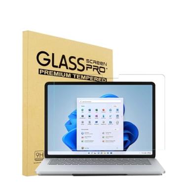 Imagem de Protetor de tela de vidro temperado para Microsoft Surface Laptop Studio 2 (2023) - 36.6 cm/ Surface Laptop Studio 36.6 cm (2022) Touchscreen, 2.5D, HD Clear, rigidez 9H, sem bolhas, compatível com