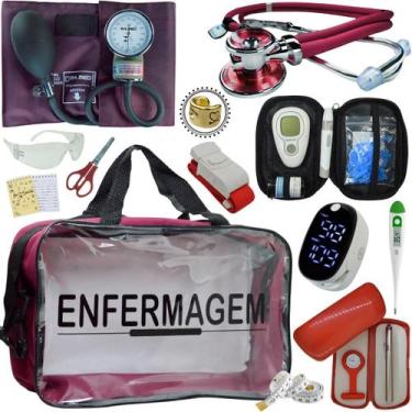 Imagem de Kit Enfermagem Transparente Estagio Academico Completo - Love Saude, V