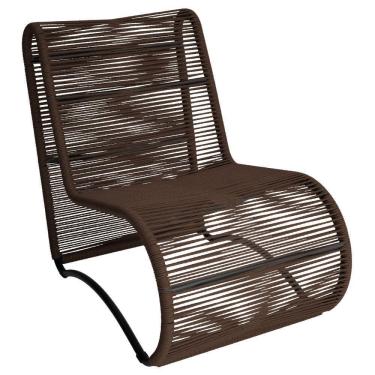 Imagem de Poltrona Para área Externa Portugal Em Alumínio E Cordão Tabaco