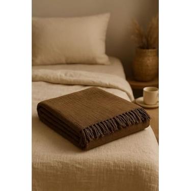 Imagem de Manta Para Sofá Gigante Luxo KING Manta Decorativa Premium 100% Algodão – Capa Protetora e Decorativa para Sofá Cama ou Sala (Pop 2,10mx1,40 BROWNIE)