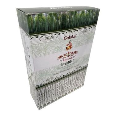 Imagem de Incenso Massala Bambu Indiano Goloka 12 Cxs De 15g - Lua Mística - 100
