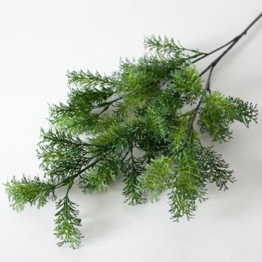 Imagem de 2 peças de guirlanda artificial de hera – folhas verdes falsas para decoração de quarto, cenário de parede, festa na selva, casamentos, jardim ao ar livre