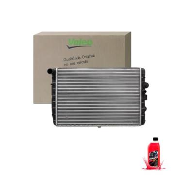 Imagem de Kit Radiador VW Gol 95 Sem Ar-Condicionado G2 Bola + Aditivo Paraflu Rosa 1L