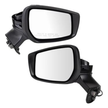 Imagem de TRQ Conjunto de espelhos lado do motorista e do passageiro NI1320264 NI1321264 compatível com Nissan Versa Note 2015-2019