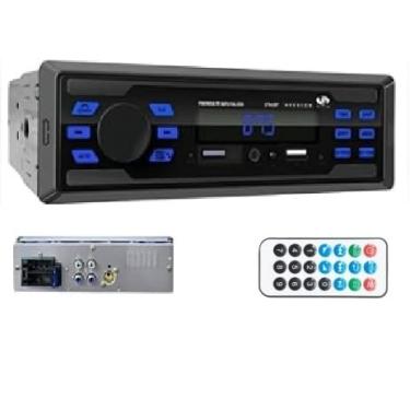 Imagem de Rádio Automotivo, MP3 Player, Bluetooth / 2 USB/FM - Preto, Aux, Controle Remoto