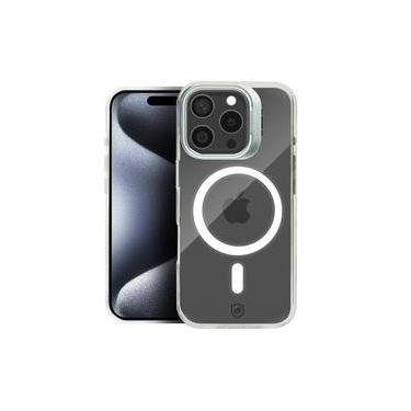 Imagem de Capa para iPhone 15 Pro - MagSafe Crystal Armor Stand - NÃO AMARELA - Gshield