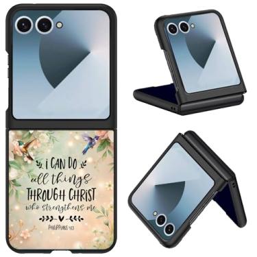 Imagem de Capa protetora fina para Samsung Galaxy Z Flip 7, capa protetora ultrafina e resistente a arranhões para Galaxy Z Flip 7 5G, Philippians 4:13