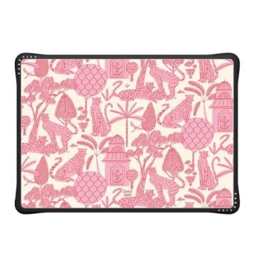 Imagem de CASETiFY Capa Impact MacBook Pro 35.6 cm (M1-M4) [cantos acolchoados a impactos/resistente a arranhões/aderência antiderrapante] - Cheetah Paradise - preto transparente