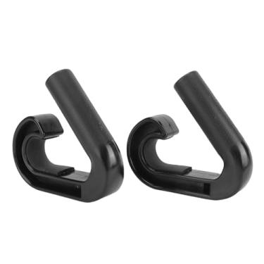 Imagem de Cryfokt Alças de Tração Neutras, 2 Peças de Ganchos Portáteis Ergonômicos para Flexões, Levantamento Terra, Fileiras de Barra, Faixas de Resistência, Capacidade de Peso de 100 Kg
