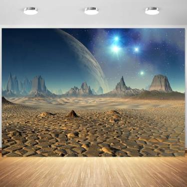 Imagem de 2,1 x 1,5 m, pano de fundo, espaço sideral, planeta, galáxia, estrelas, fotografia, tema, galáxia, decoração de festa de aniversário, faixa de papel de parede, adereços de estúdio fotográfico