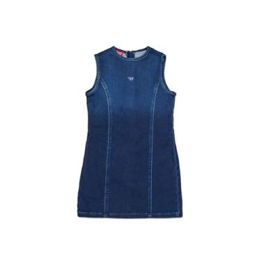Imagem de Diesel Vestido feminino sombreado joggJeans sem mangas, Jeans azul, 12 Anos