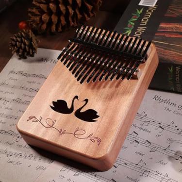 Imagem de Instrumento musical Thumb piano kalimba 17-tone beginner finger piano finger piano kalimba