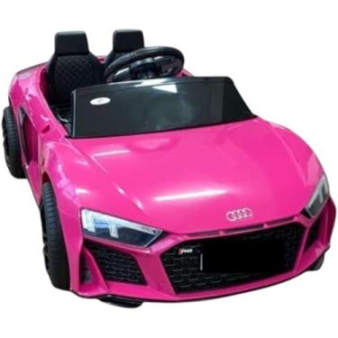 Imagem de Carro Elétrico Infantil 12V Rosa com Controle Remoto - Veículo Motorizado para Crianças 3 a 7 Anos, Capacidade 25kg, Triciclo Elétrico Seguro