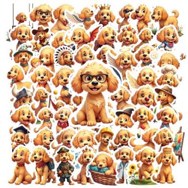 Imagem de 70pcs Puppy Dog Stickers Bulk Cute Pet Animal Stickers Aesthetic Vinyl Sticker for Journaling Laptop Scrapbook Water Bottles Suitcase Puppy Dog Party Decoration Ideal Gifts for Boy Girl Teen