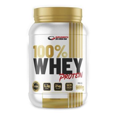 Imagem de WHEY PROTEIN 100% CONCENTRADO 900G SABOR:BAUNILHA;Tamanho:Único;Gênero:Unissex-Unissex