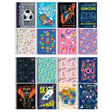 Imagem de Caderneta Espiral 1/8 Cd 96 Folhas D+ Feminina/Masculino, Tilibra, Multicolor, 12,25X15,40CM, 283061