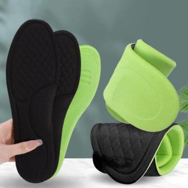 Imagem de Pacote com 3 palmilhas de espuma respiráveis e confortáveis, perfeitas para corrida e esportes, adequadas para atividades esportivas de uso diário, tamanho 41-42
