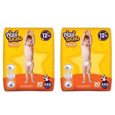 Imagem de Kit 2 PCT Fralda Descartável Piquitucho Mega - Todos os tamanhos, XXG