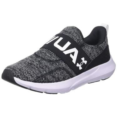 Imagem de Under Armour Tênis de corrida feminino Surge 3 sem cadarço, (001) Preto/Preto/Branco, 40