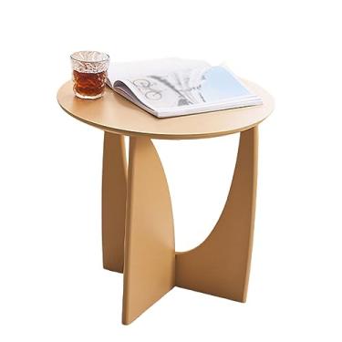 Imagem de Mesa de centro de madeira de freixo redonda de madeira maciça, sala de estar, quarto, pequena para beber chá, mesa de cabeceira, varanda, mesa de chá da tarde