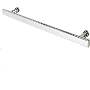 Imagem de BAZAC Puxador de porta de vidro para casa de banho, peças de substituição de aço inoxidável, barra de pressão e puxão, puxadores de porta de chuveiro, barra de toalha, 600 mm