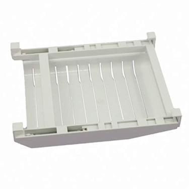 Imagem de Organizador de Sacos Ziplock para Geladeira Telescópico Mantenedor Frescor Trilha Deslizamento Instalação Rápida Sem Furar Acesso Fácil e Economia Espaço Organização Alimentos na