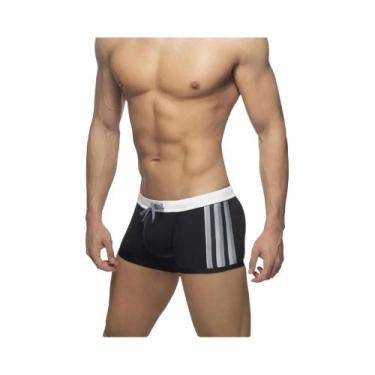 Imagem de Shorts De Natação Masculinos Sexy Com Tela De Malha Para Academia, Cor