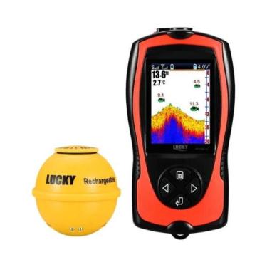 Imagem de Localizador De Peixes Sem Fio Recarregável Lucky Sonar Com Sensor De P
