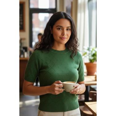 Imagem de BLUSA TRICOT BLUE ROSE MANGA CURTA 9009264-Feminino