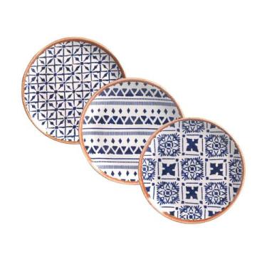 Imagem de Conjunto com 6 Pratos de Sobremesa Coup Stoneware New Asteca Ø19,4cm -