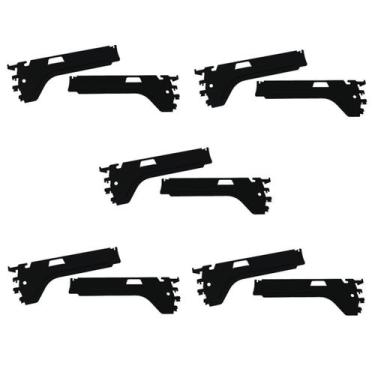 Imagem de Suporte Bandeja FIT SLG 0,40 Preto CH16 KIT 5 Pares - Amapá