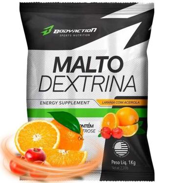 Imagem de 3x Suplemento Energetico Malto Dextrina Dextrose 1kg BodyAction-Unissex