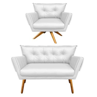 Imagem de Kit 01 Namoradeira e 01 Poltrona Giratória Anitta Corino