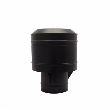 Imagem de Chapéu Preto Tipo Canhão Sputinik Chaminé 115 Mm De Diâmetro