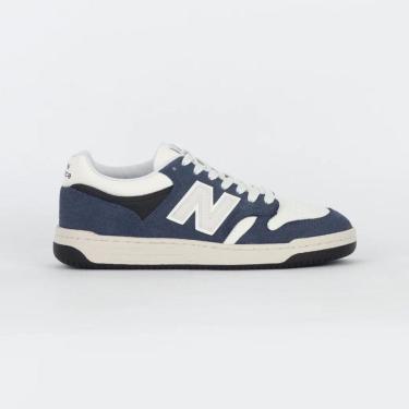 Imagem de Tênis New Balance 480 Marinho Bege Claro BB480HEH-Unissex