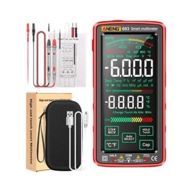 Imagem de Multímetro Inteligente Recarregável ANENG 683 Com 6000 Contagens, Test