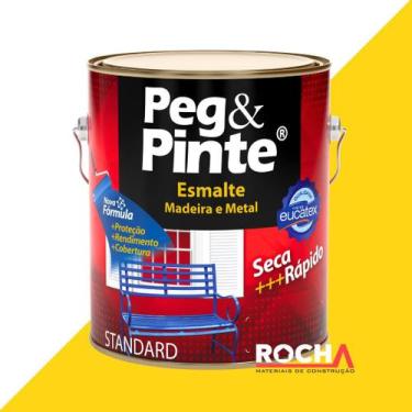 Imagem de Tinta Esmalte Peg e Pinte para Ferro e Metal 900ml - Eucatex, Amarelo 