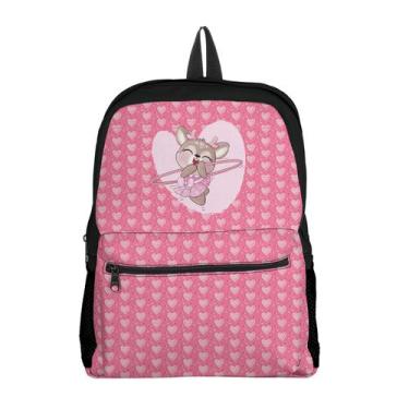 Imagem de Mochila Escolar Kit com Estojo ou Avulsa Ursinha Meninas Floresta e De