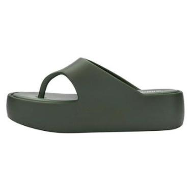 Imagem de Sandália Melissa Free Platform Thong Feminino Verde-Feminino