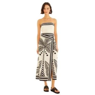 Imagem de Vestido Farm Rio Cropped Estampado Listra Tropical-Feminino