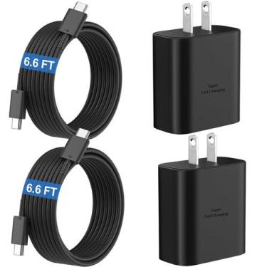 Imagem de Carregador Samsung Super Fast 45W USB-C com cabo de 2 m preto - Ubeark
