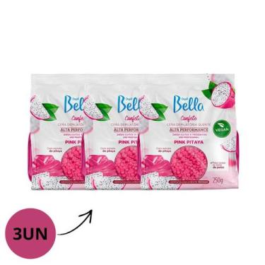 Imagem de Kit Depil Bella Cera Confete Pink Pitaya 250g 3/Un