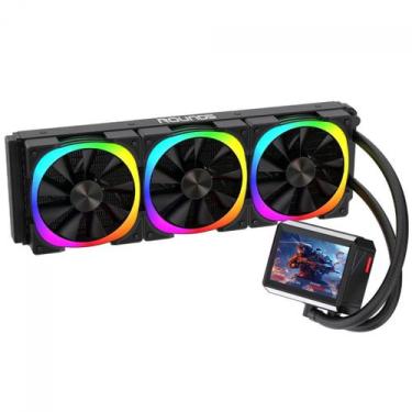 Imagem de Water Cooler Round5 Notus Black, ARGB, 360mm, Com Display LCD, Intel-A