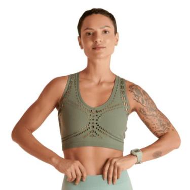 Imagem de Top Fitness Sem Bojo Feminino Nadador Lupo, G, Cacto