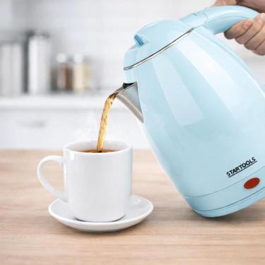 Imagem de Chaleira Elétrica Inox Startools 1,8L 1000W 127V Ou 220V Base 360 Desl