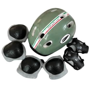 Imagem de Kit De Proteção Infantil Capacete P/Skate Bike Monster Modelo