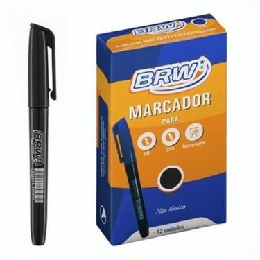 Imagem de Marcador Permanente BRW 2.0mm 12 Und Preto