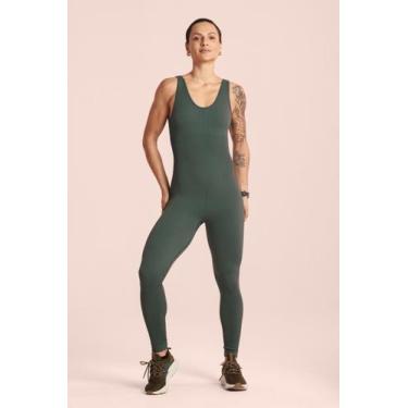 Imagem de Macacão Lupo Sport Basic 71368-001 Fitness Yoga, Verde, M