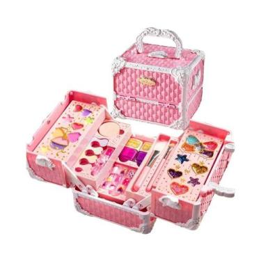 Imagem de Kit De Maquiagem Lavável Para Meninas, Conjunto De Maquiagem Real Para